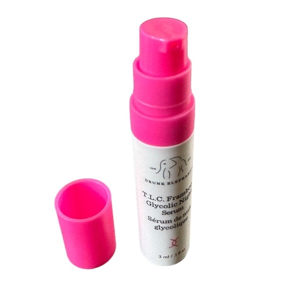 NWT Drunk Elephant TLC Framboos Glycolic Night Serum Mini Travel Size .1 Fl. Oz. - Picture 3 of 3